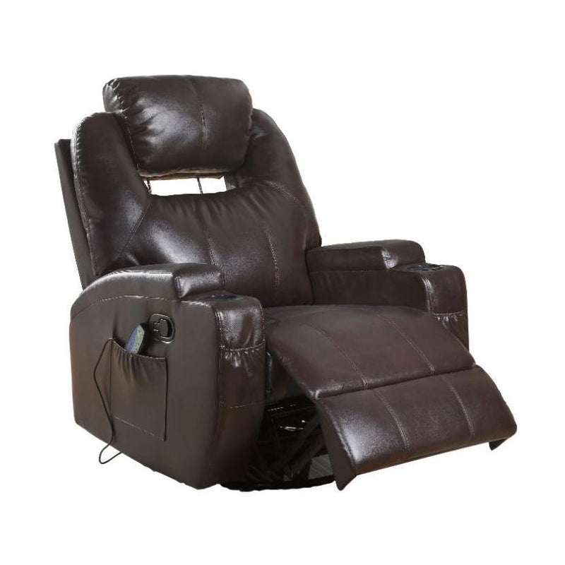 Acme Furniture Waterlily Swivel Polyurethane Recliner 59278 IMAGE 1