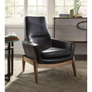 Acme Furniture Dolphin Stationary Leather Accent Chair 59533 IMAGE 2