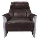 Acme Furniture Brancaster Stationary Leather Accent Chair 59715 IMAGE 3