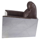 Acme Furniture Brancaster Stationary Leather Accent Chair 59715 IMAGE 4