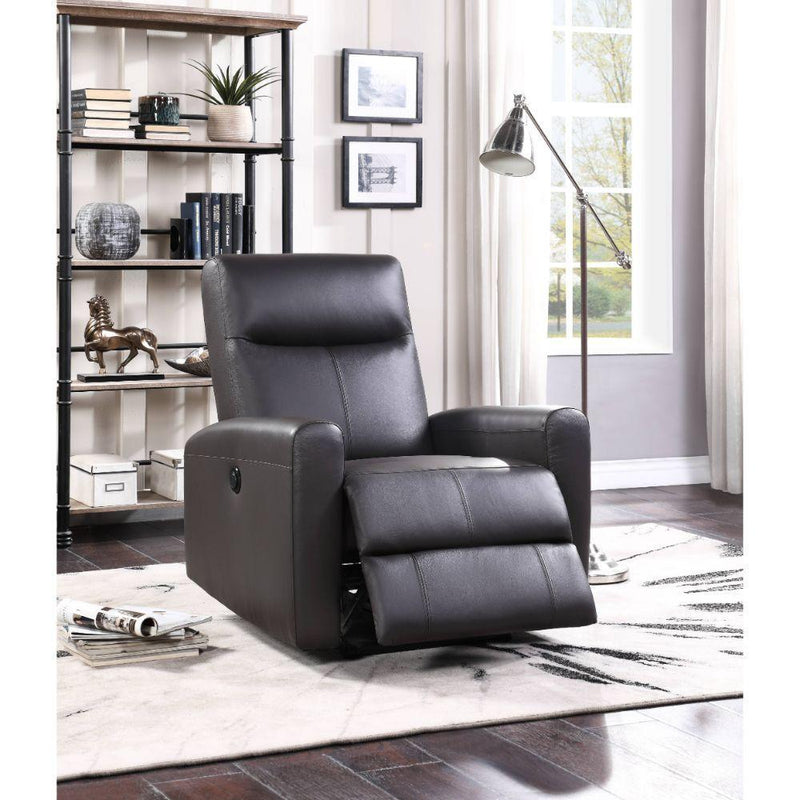 Acme Furniture Blane Power Leather Match Recliner 59773 IMAGE 7