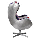 Acme Furniture Brancaster 59835 British Flag Accent Chair with Swivel IMAGE 4