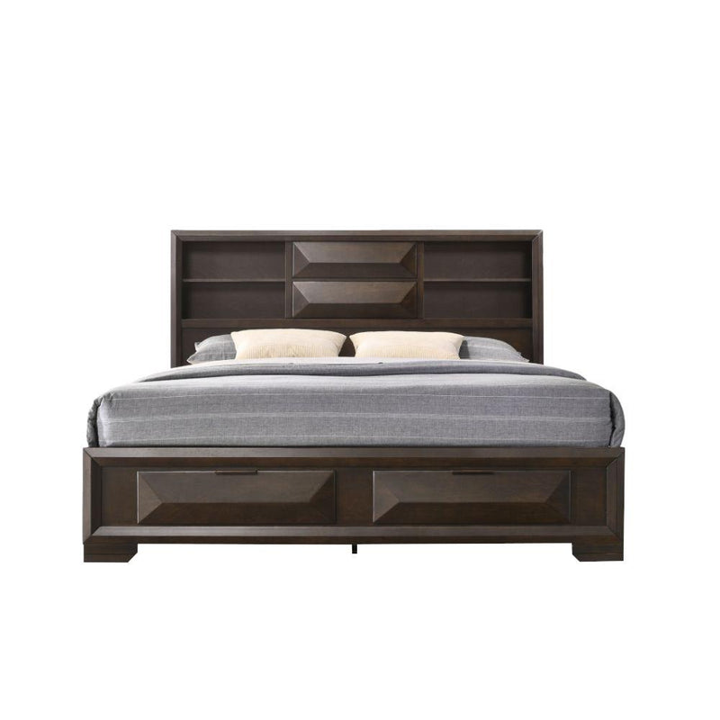 Acme Furniture Merveille King Bookcase Bed with Storage 22867EK IMAGE 1