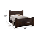 Acme Furniture Panang 23367EK EK Bed with Storage IMAGE 4