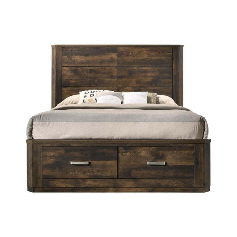 Acme Furniture Elettra King Panel Bed with Storage 24197EK IMAGE 1