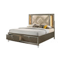 Acme Furniture Skylar Queen Upholstered Panel Bed with Storage 25320Q IMAGE 2