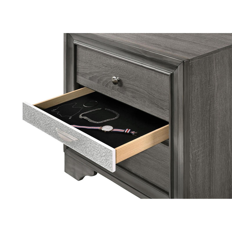 Acme Furniture Naima 3-Drawer Nightstand 25973 IMAGE 2