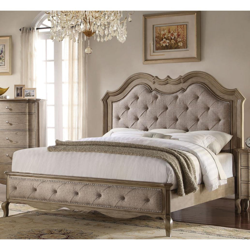 Acme Furniture Chelmsford King Upholstered Panel Bed 26047EK IMAGE 2