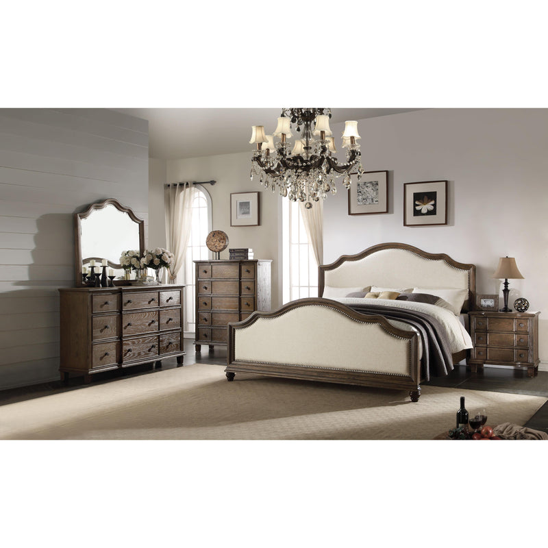 Acme Furniture Baudouin King Upholstered Panel Bed 26107EK IMAGE 3