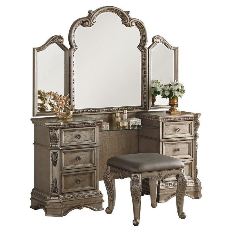 Acme Furniture Northville 6-Drawer Vanity Table 26940 IMAGE 2