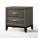 Acme Furniture Valdemar 2-Drawer Nightstand 27053 IMAGE 2