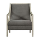  Elements International Hopkins UHK526102E Accent Chair - Charcoal/White Wash IMAGE 2
