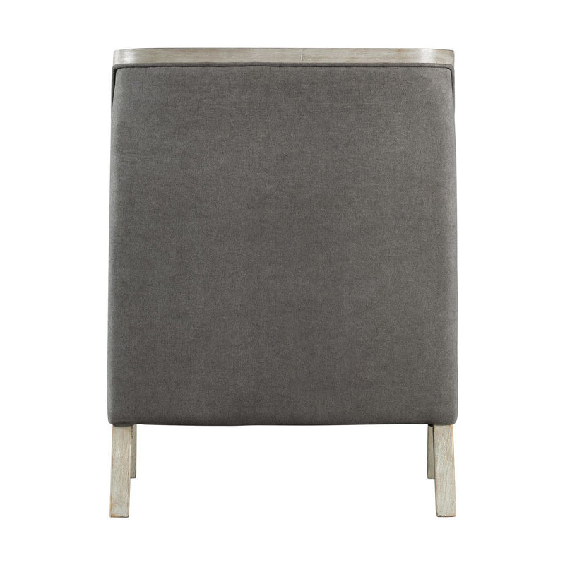  Elements International Hopkins UHK526102E Accent Chair - Charcoal/White Wash IMAGE 4