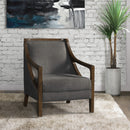  Elements International Hopkins UHK526101E Accent Chair - Charcoal/Espresso IMAGE 5