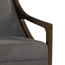  Elements International Hopkins UHK526101E Accent Chair - Charcoal/Espresso IMAGE 7