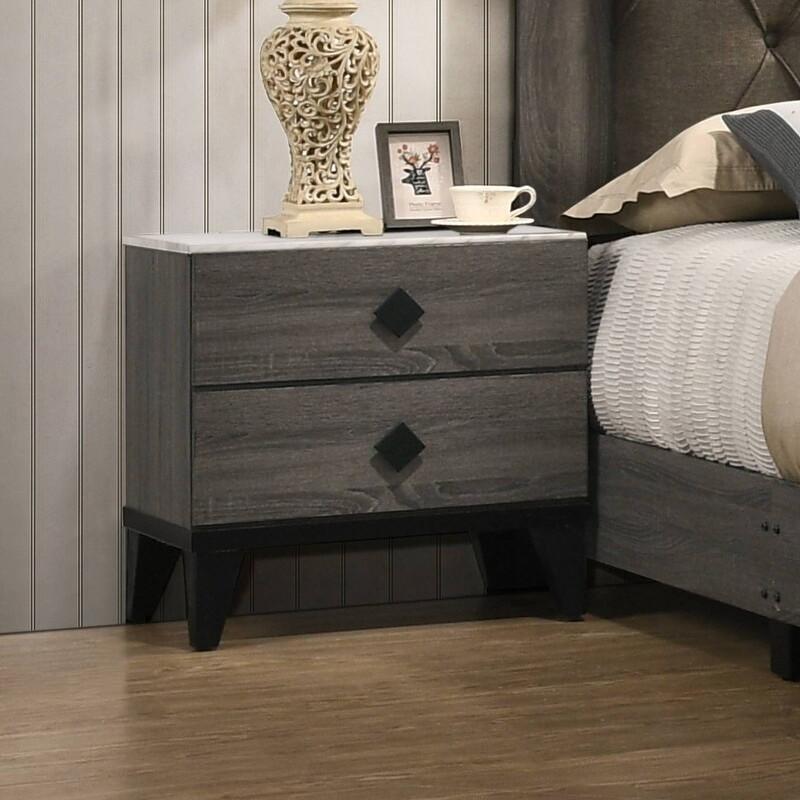 Acme Furniture Avantika 2-Drawer Nightstand 27673 IMAGE 3