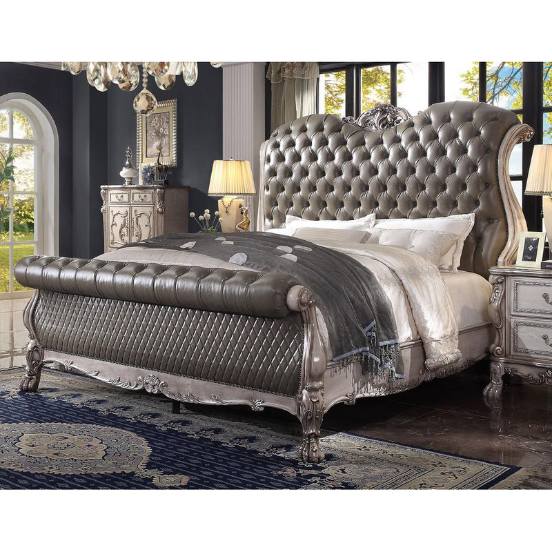 Acme Furniture Dresden California King Upholstered Sleigh Bed 28184CK IMAGE 5