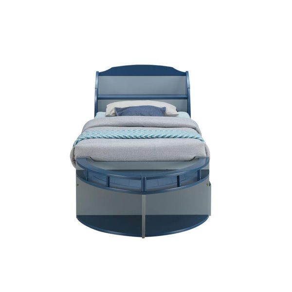 Acme Furniture Neptune II 30620T Twin Bed with Trundle - Gray & Navy IMAGE 1