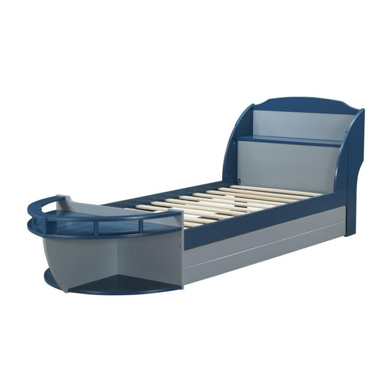 Acme Furniture Neptune II 30620T Twin Bed with Trundle - Gray & Navy IMAGE 3