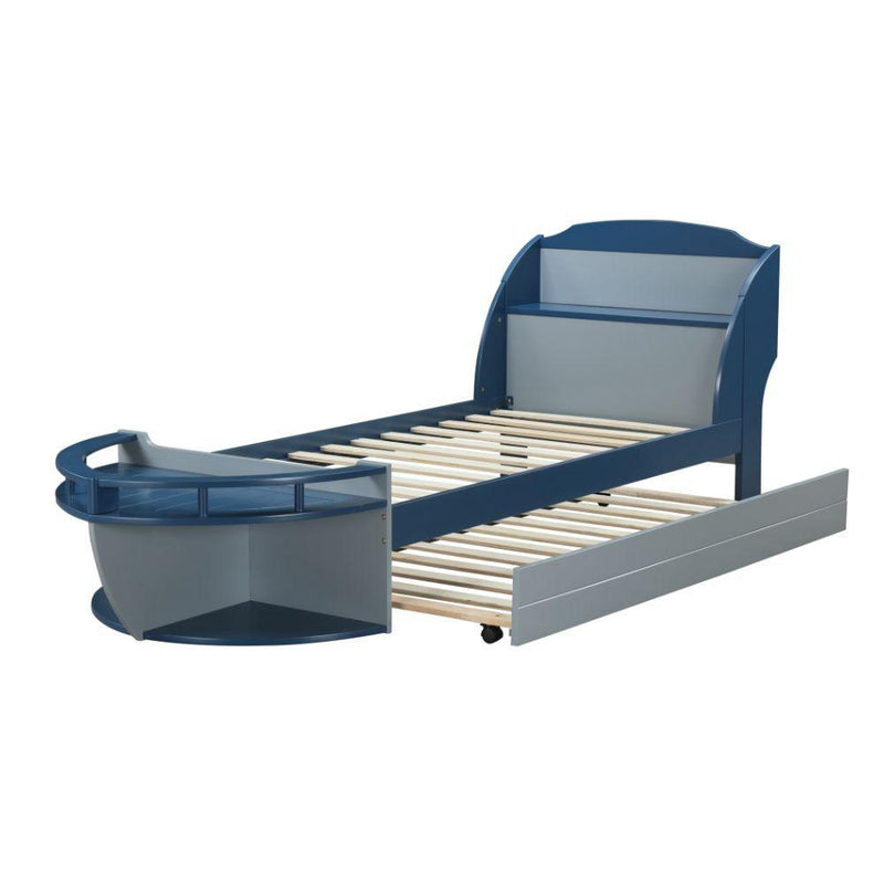 Acme Furniture Neptune II 30620T Twin Bed with Trundle - Gray & Navy IMAGE 4