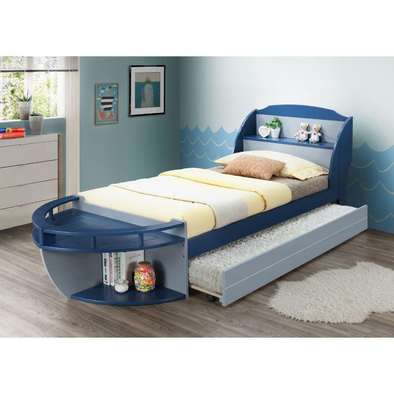 Acme Furniture Neptune II 30620T Twin Bed with Trundle - Gray & Navy IMAGE 9