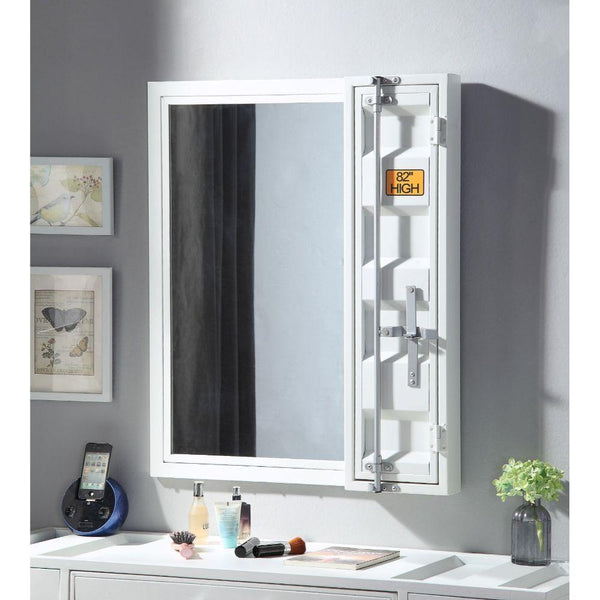 Acme Furniture Cargo 35908 Vanity Mirror - White IMAGE 1