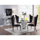 Acme Furniture Round Noralie Dining Table with Glass Top and Pedestal Base 71285 IMAGE 10