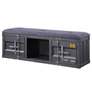 Acme Furniture Cargo 35927 Storage Bench - Gunmetal IMAGE 2