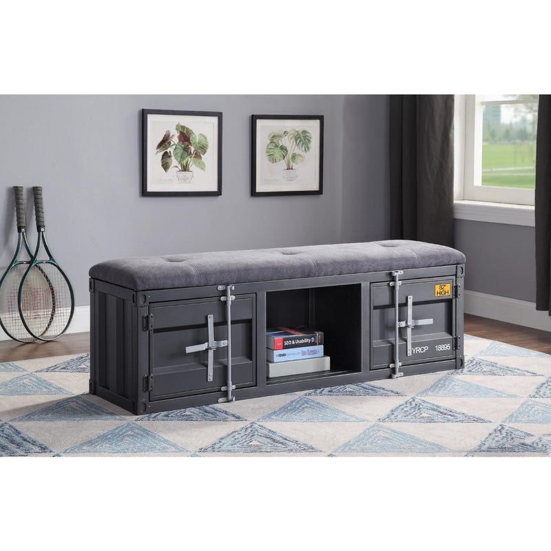 Acme Furniture Cargo 35927 Storage Bench - Gunmetal IMAGE 5