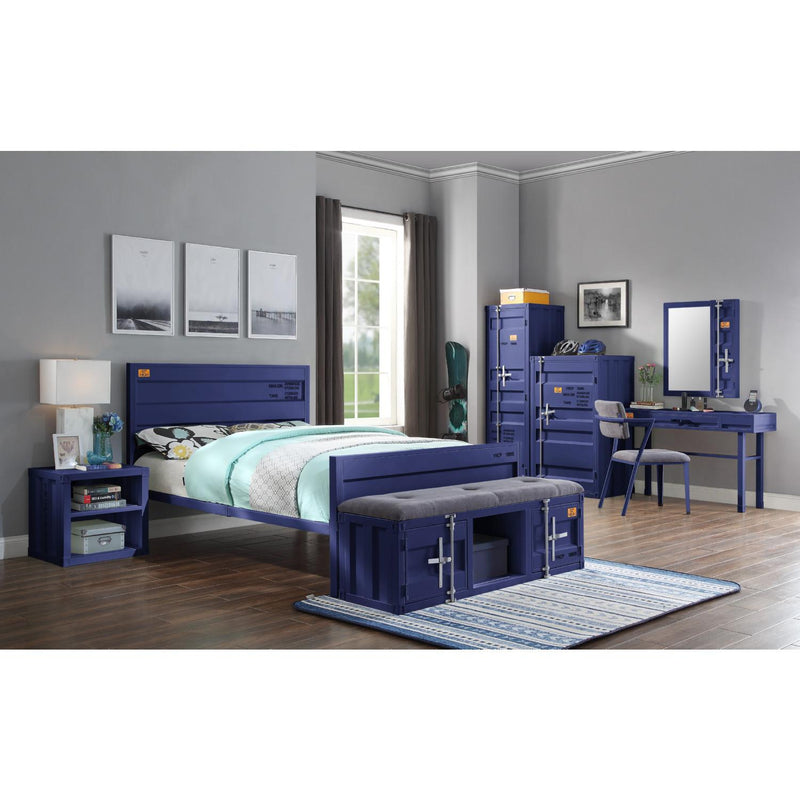 Acme Furniture Cargo 35941 Wardrobe (Single Door) - Blue IMAGE 7