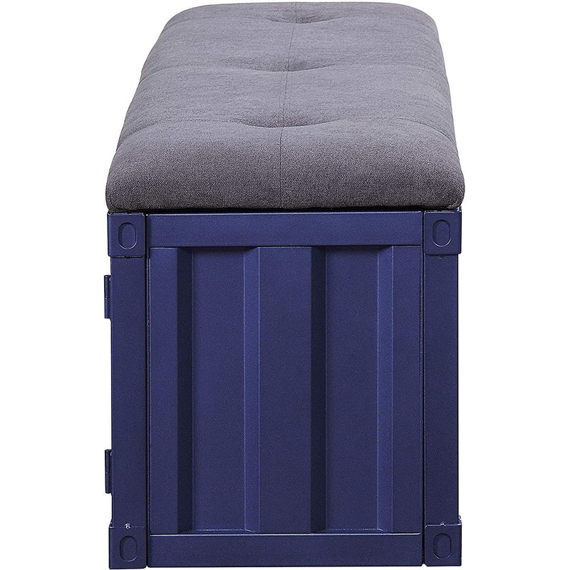 Acme Furniture Cargo 35942 Storage Bench - Blue IMAGE 4