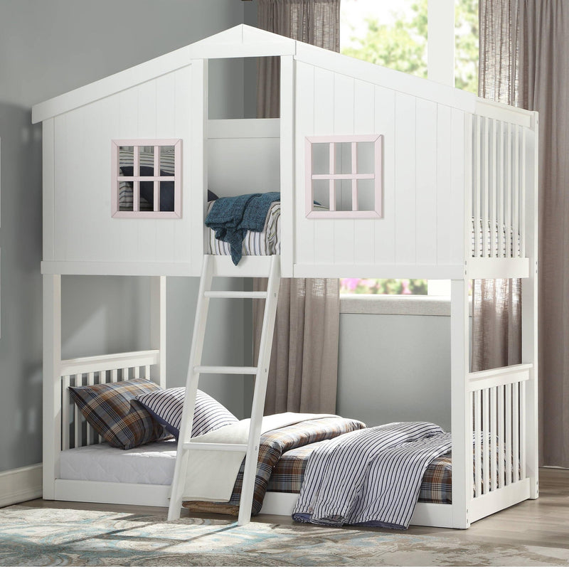 Acme Furniture Rohan Cottage 37410 Twin over Twin Bunk Bed IMAGE 3