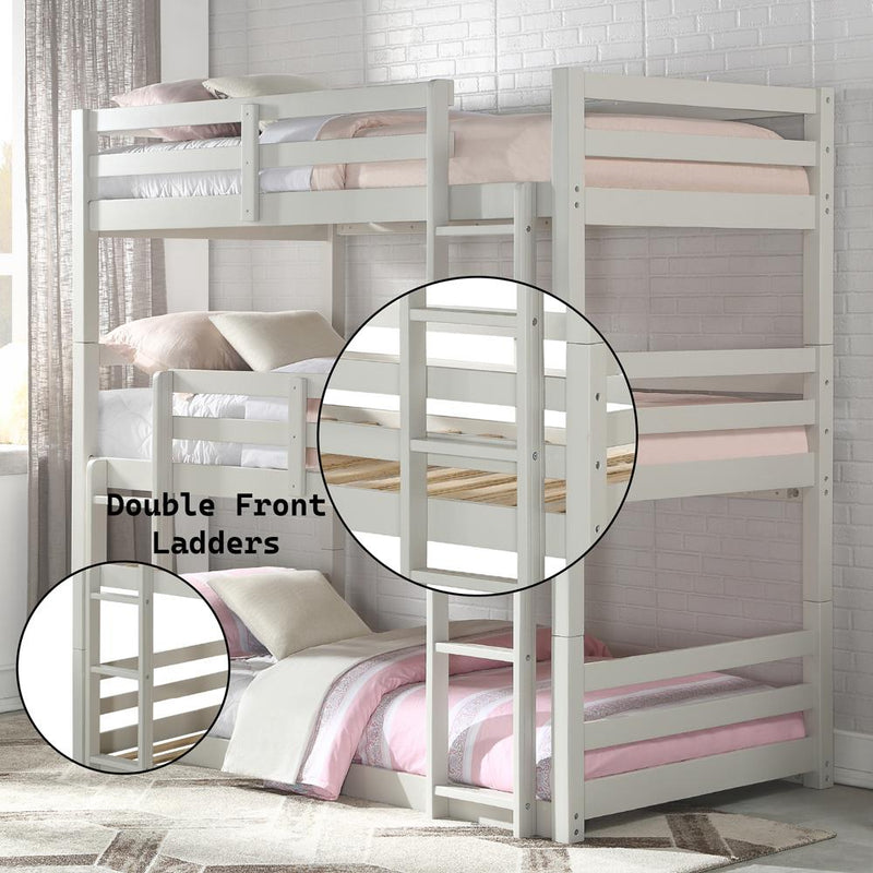 Acme Furniture Ronnie 37420 Triple Twin Bunk Bed IMAGE 5