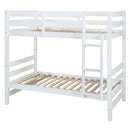 Acme Furniture Ronnie 37785 Twin Over Twin Bunk Bed - White IMAGE 2