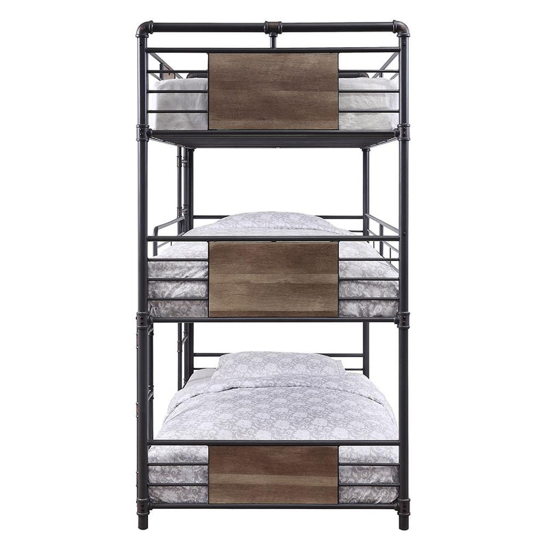 Acme Furniture Brantley 37820 Triple Twin Bunk Bed IMAGE 4