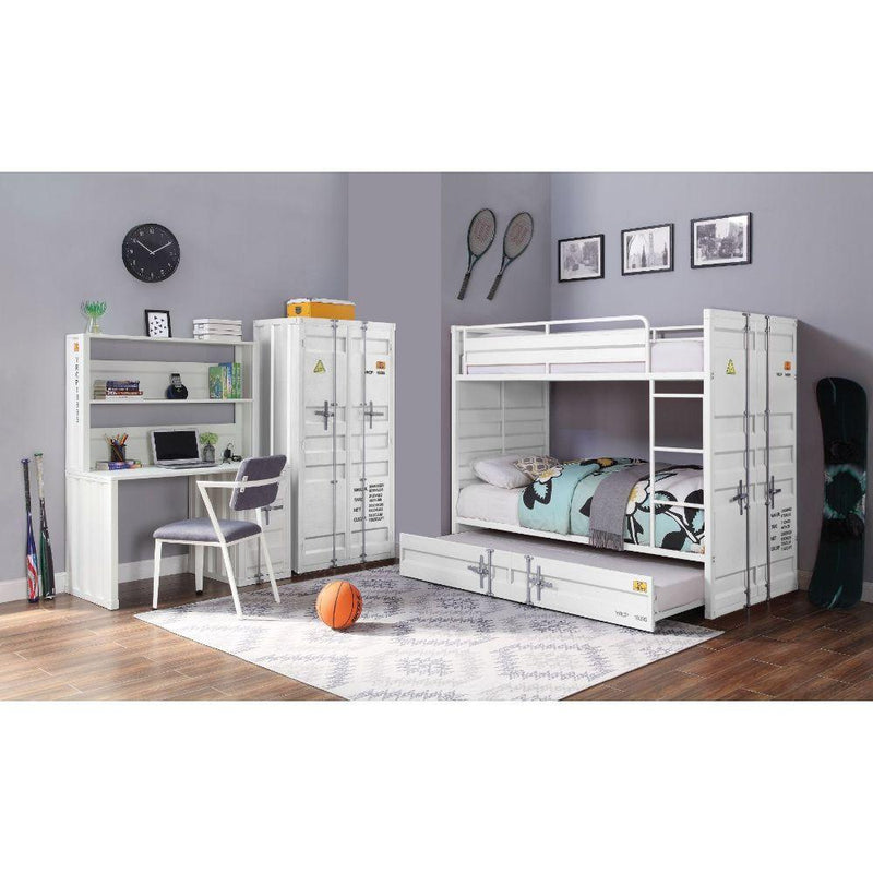 Acme Furniture Cargo 37880 Twin Over Twin Bunk Bed - White IMAGE 4