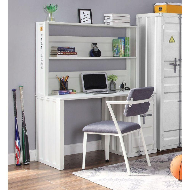 Acme Furniture Cargo 37887 Desk & Hutch - White IMAGE 6