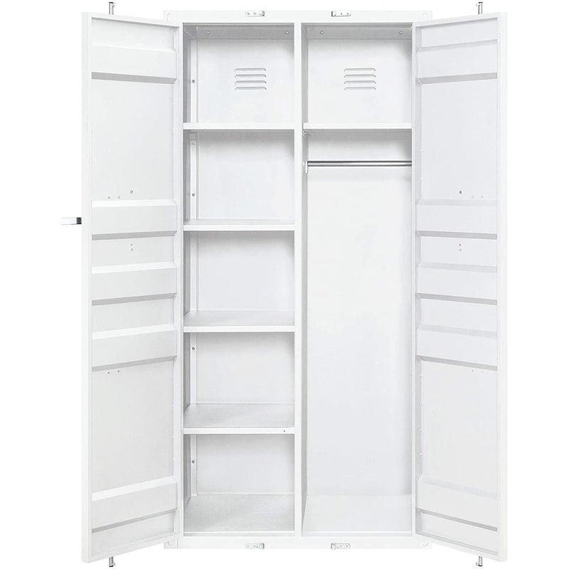 Acme Furniture Cargo 37889 Wardrobe (Double Door) - White IMAGE 3