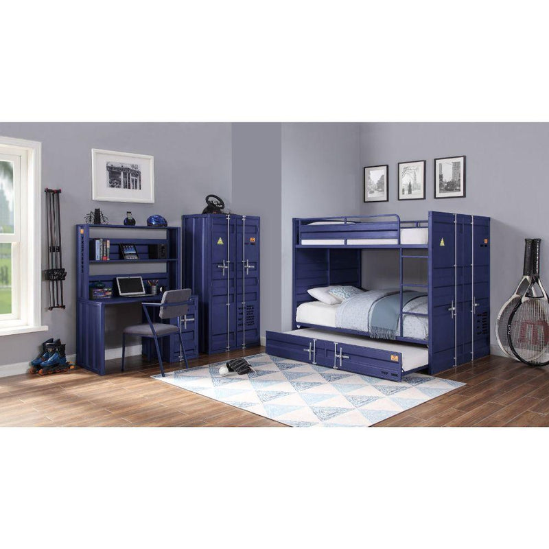 Acme Furniture Cargo 37900/37902 Twin Over Twin Bunk Bed With Trundle - Blue IMAGE 2