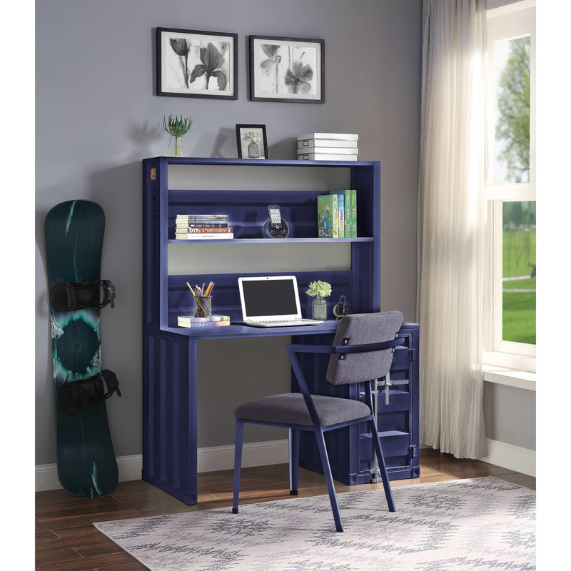 Acme Furniture Cargo 37907 Desk & Hutch - Blue IMAGE 4