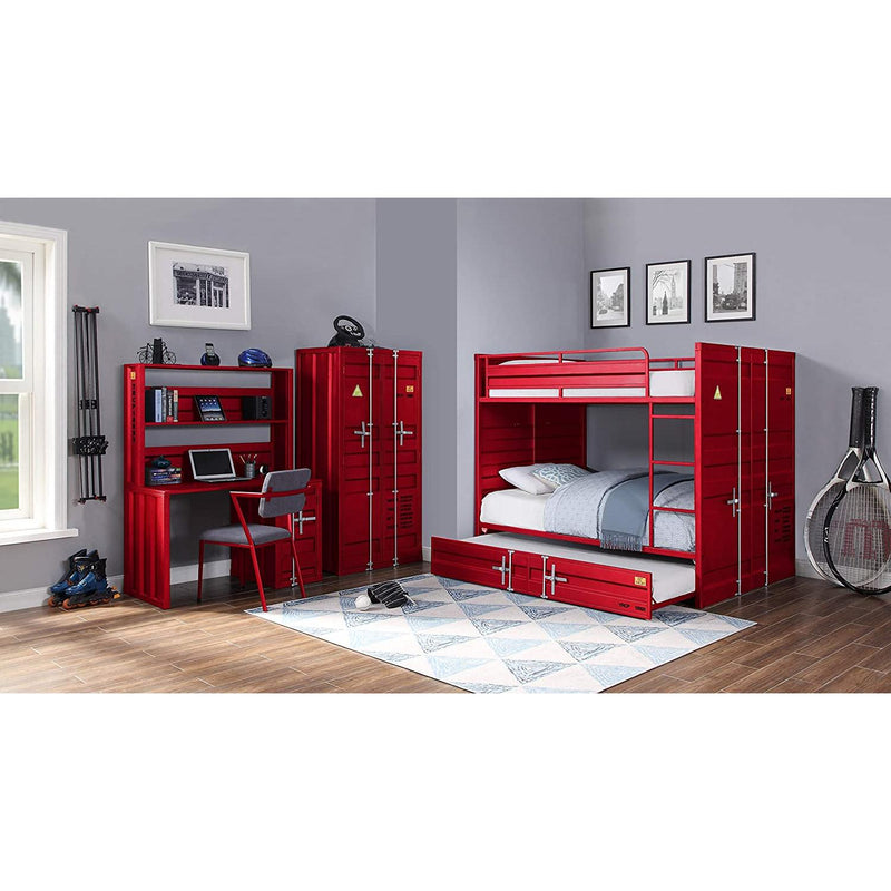 Acme Furniture Cargo 37915 Full Over Full Bunk Bed - Red IMAGE 3