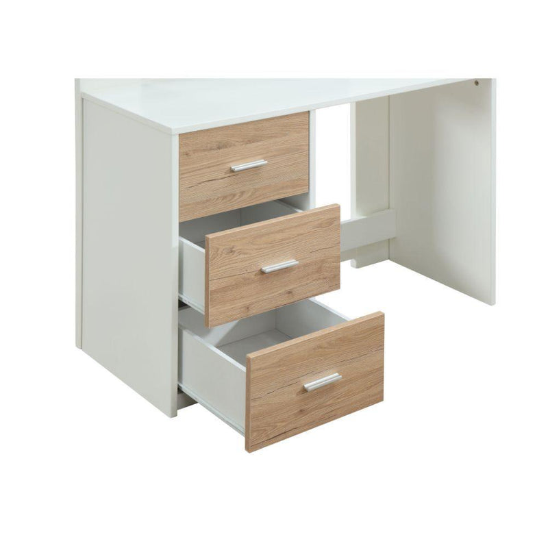 Acme Furniture Nerice 38055 Loft Bed - White & Oak IMAGE 8