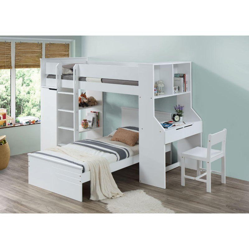 Acme Furniture Ragna 38060 Loft Bed - White IMAGE 5