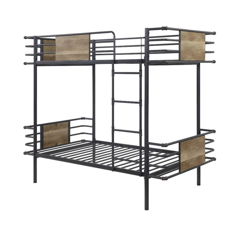 Acme Furniture Deliz 38130 Twin Over Twin Bunk Bed IMAGE 2