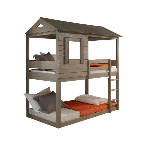 Acme Furniture Darlene 38140 Twin Over Twin Bunk Bed - Rustic Grey IMAGE 1