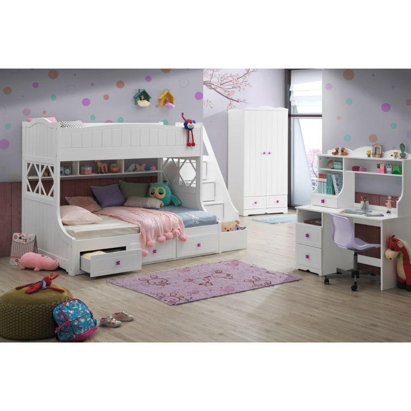 Acme Furniture Meyer 38150 Twin Over Full Storage Bunk Bed IMAGE 3