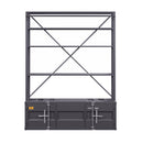 Acme Furniture Cargo 39887 Bookshelf & Ladder - Gunmetal IMAGE 2