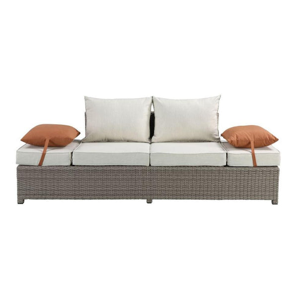 Acme Furniture Salena 45015 Patio Sofa & 2 Ottomans IMAGE 1