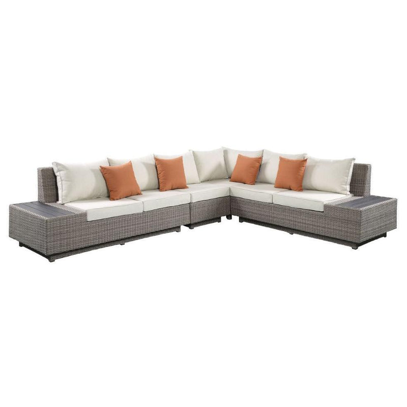 Acme Furniture Salena 45020 Patio Sectional & Cocktail Table IMAGE 1