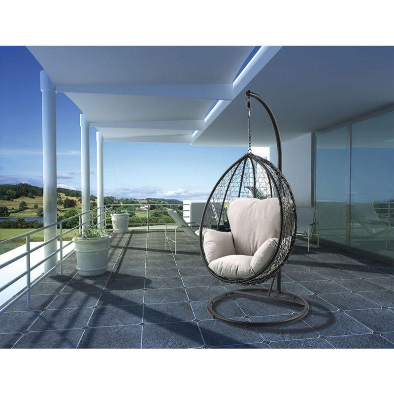 Acme Furniture Simona 45030 Patio Swing Chair with Stand IMAGE 4